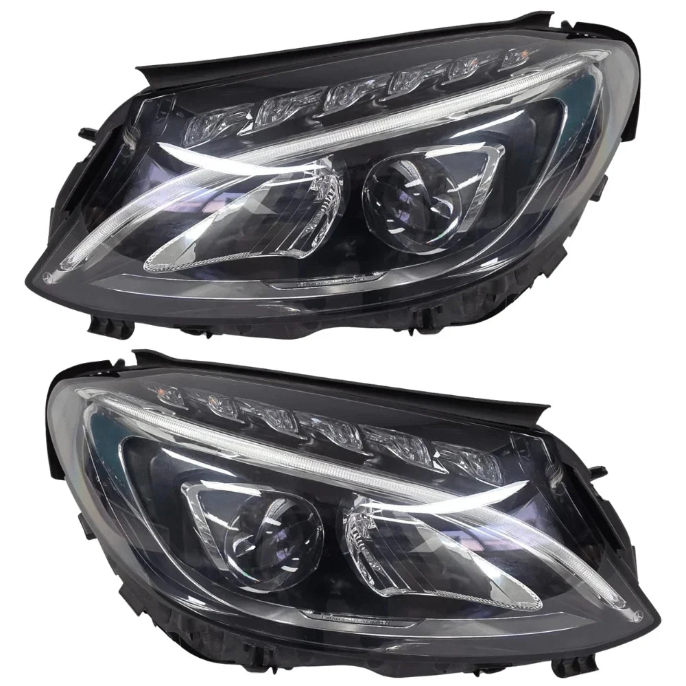Genuine Mercedes-Benz C-Class W205 2014–2017 Reconditioned LED Headlight (RHD / LHD Compatible) - Car Headlight Australia