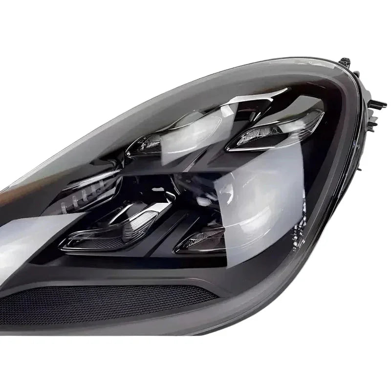 Porsche Cayenne 2019-2023 LED headlight, reconditioned, close-up view