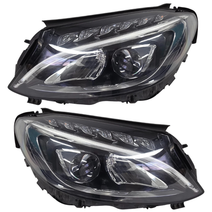 Genuine Mercedes-Benz C-Class W205 2014–2017 Reconditioned LED Headlight (RHD / LHD Compatible)