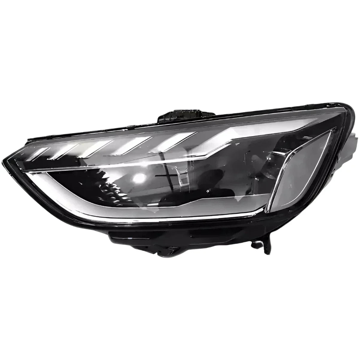 Audi A4 S4 B9 2020-2023 reconditioned LED headlight, clear lens, black housing