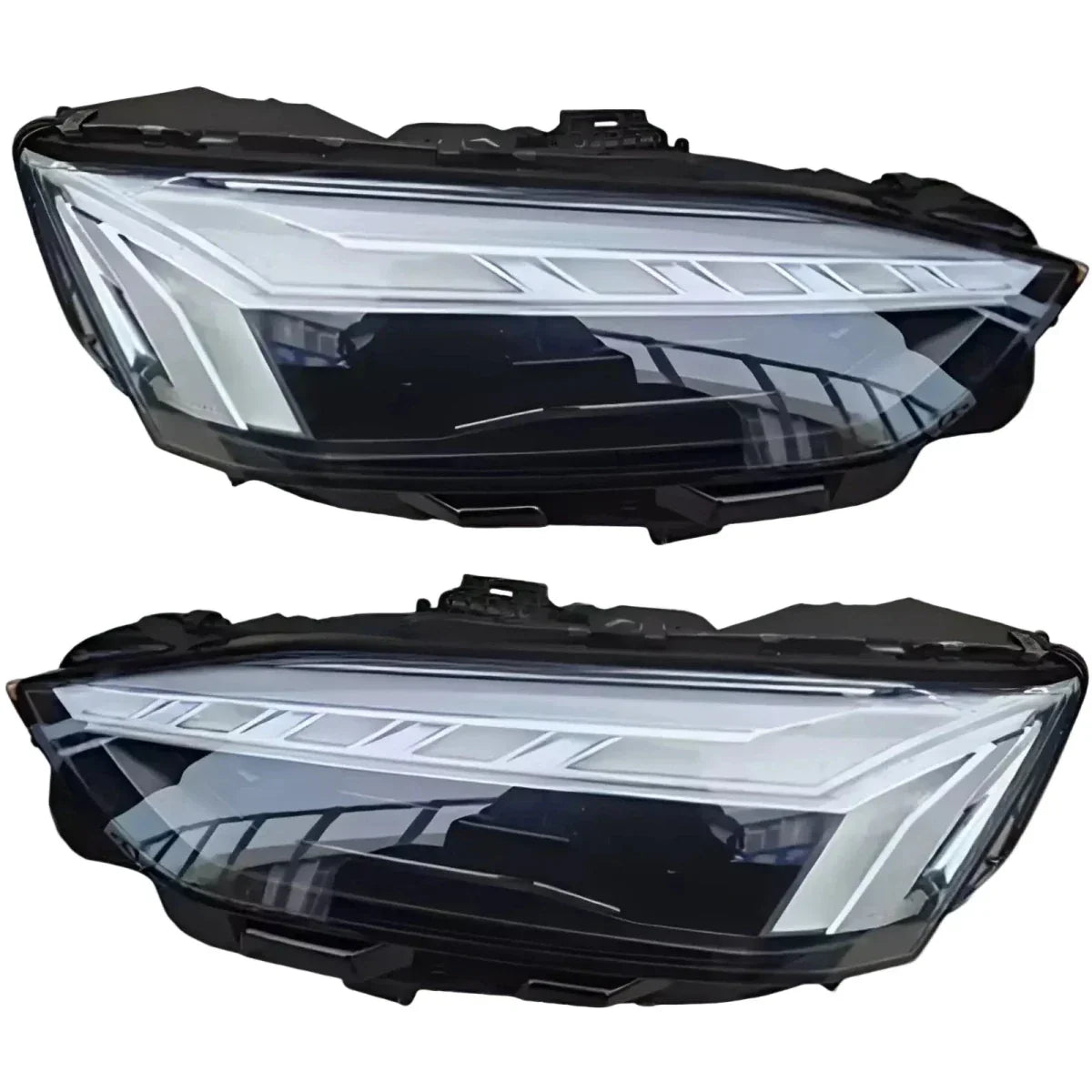 Reconditioned LED headlights for Audi A5 S5 2020-2023, pair, black housing