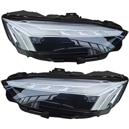 Reconditioned LED headlights for Audi A5 S5 2020-2023, pair, black housing