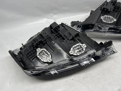 Reconditioned BMW 3 Series F30 LCI LED headlight assembly, black housing, angled view