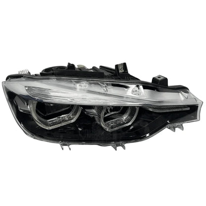 Reconditioned BMW 3 Series F30 LCI LED headlight, clear lens, black interior, for 2015-2018