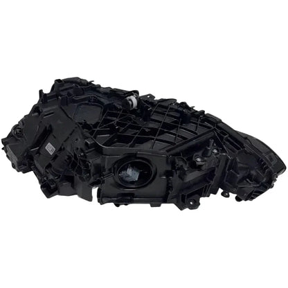 Reconditioned BMW 4 Series G22 LED headlight assembly, black housing, rear view