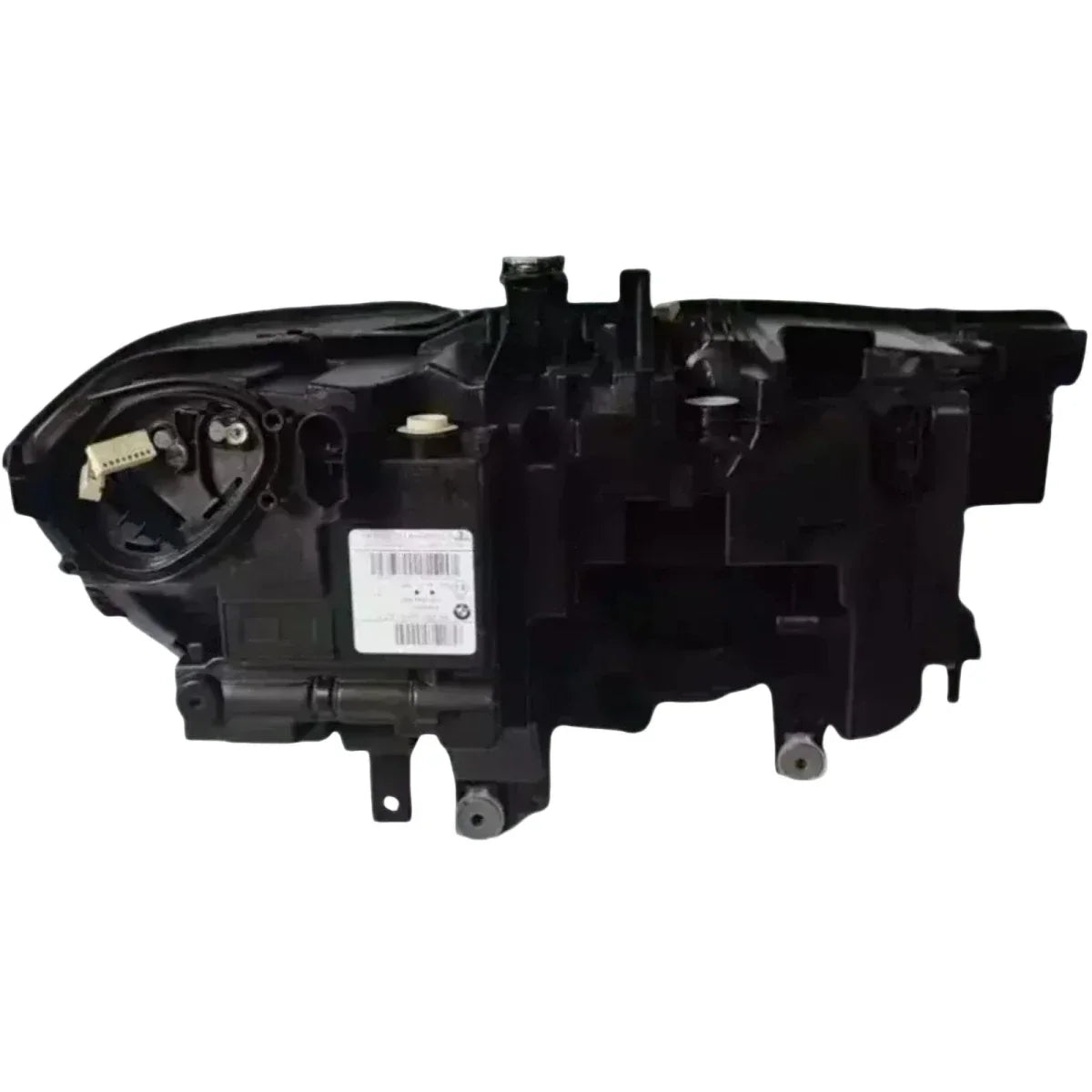 Reconditioned LED headlight unit for BMW X7 G07 2019-2022, rear view, black housing