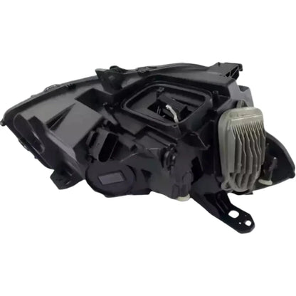 Reconditioned LED headlight for Mercedes A-Class W176 2015-2018, black housing, rear view