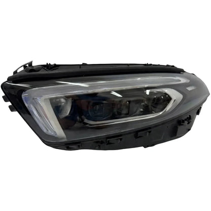 Reconditioned LED headlight for Mercedes A-Class W177 2019-2023, clear lens, black housing