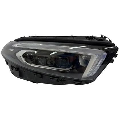 Reconditioned LED headlight for Mercedes A-Class W177 2019-2023, black housing, clear lens