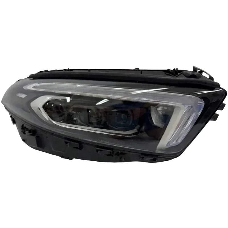Reconditioned LED headlight for Mercedes A-Class W177 2019-2023, black housing, clear lens