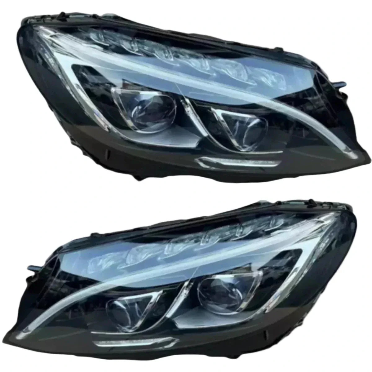 Pair of reconditioned LED headlights for Mercedes-Benz C-Class W205 2015-2018