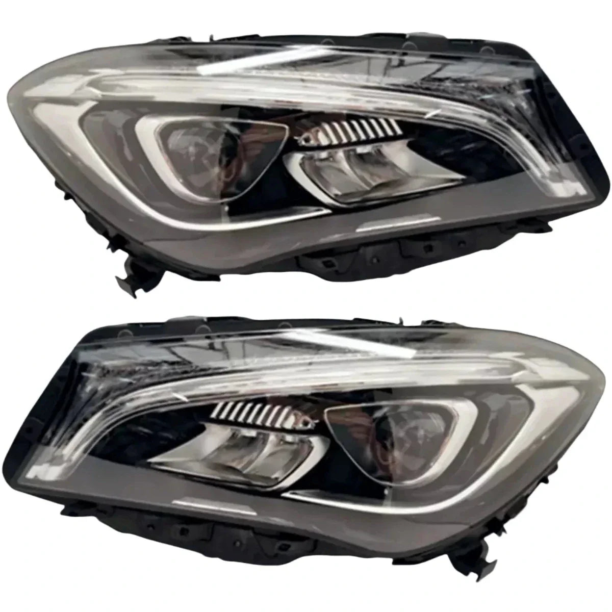 Pair of reconditioned LED headlights for Mercedes CLA C117 2016-2019, RHD LHD compatible