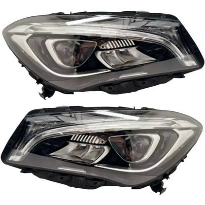 Pair of reconditioned LED headlights for Mercedes CLA C117 2016-2019, RHD LHD compatible