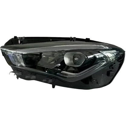 Reconditioned LED headlight for Mercedes CLA C118, clear lens, right-hand drive compatible