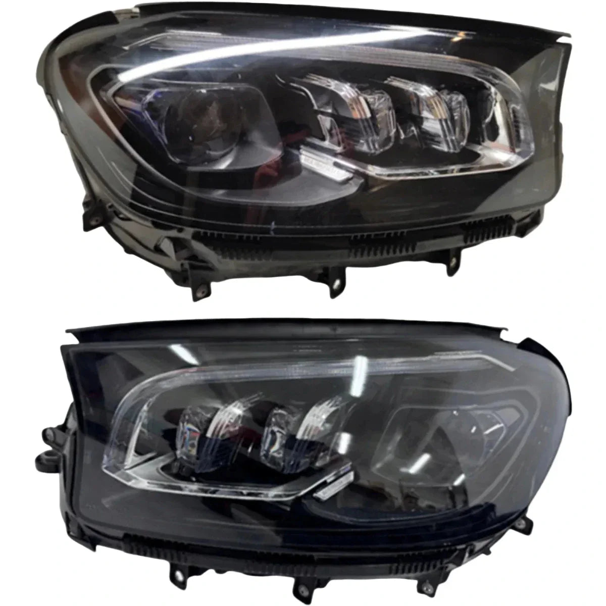 Pair of LED reconditioned headlights for Mercedes GLS X167, 2019-2023, clear housing