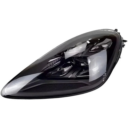 Reconditioned LED headlight for Porsche Cayenne 2019-2023, clear lens, black housing