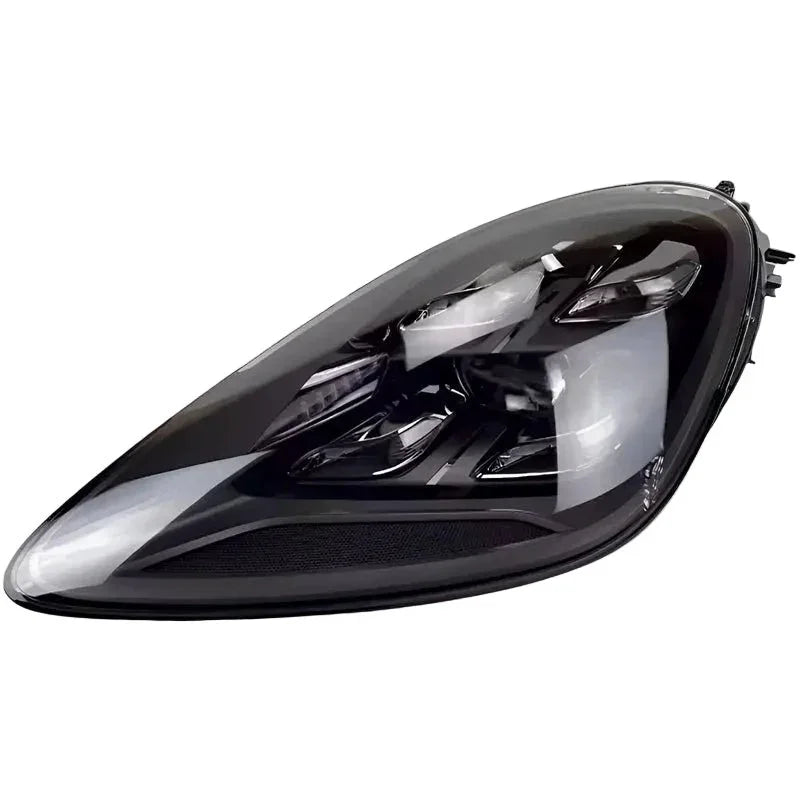 Reconditioned LED headlight for Porsche Cayenne 2019-2023, clear lens, black housing