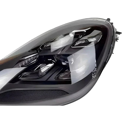 Porsche Cayenne 2019-2023 LED headlight, reconditioned, close-up view